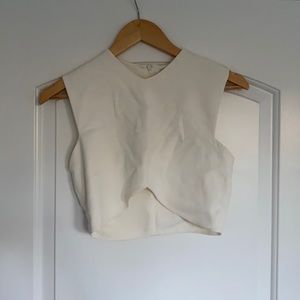 Cream cropped top! Zara studio collection